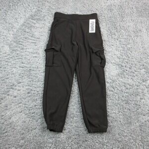FUYUKAI Pants Womens L/XL Black Jogger Pull On Pockets Cuffed 30x26* NWT
